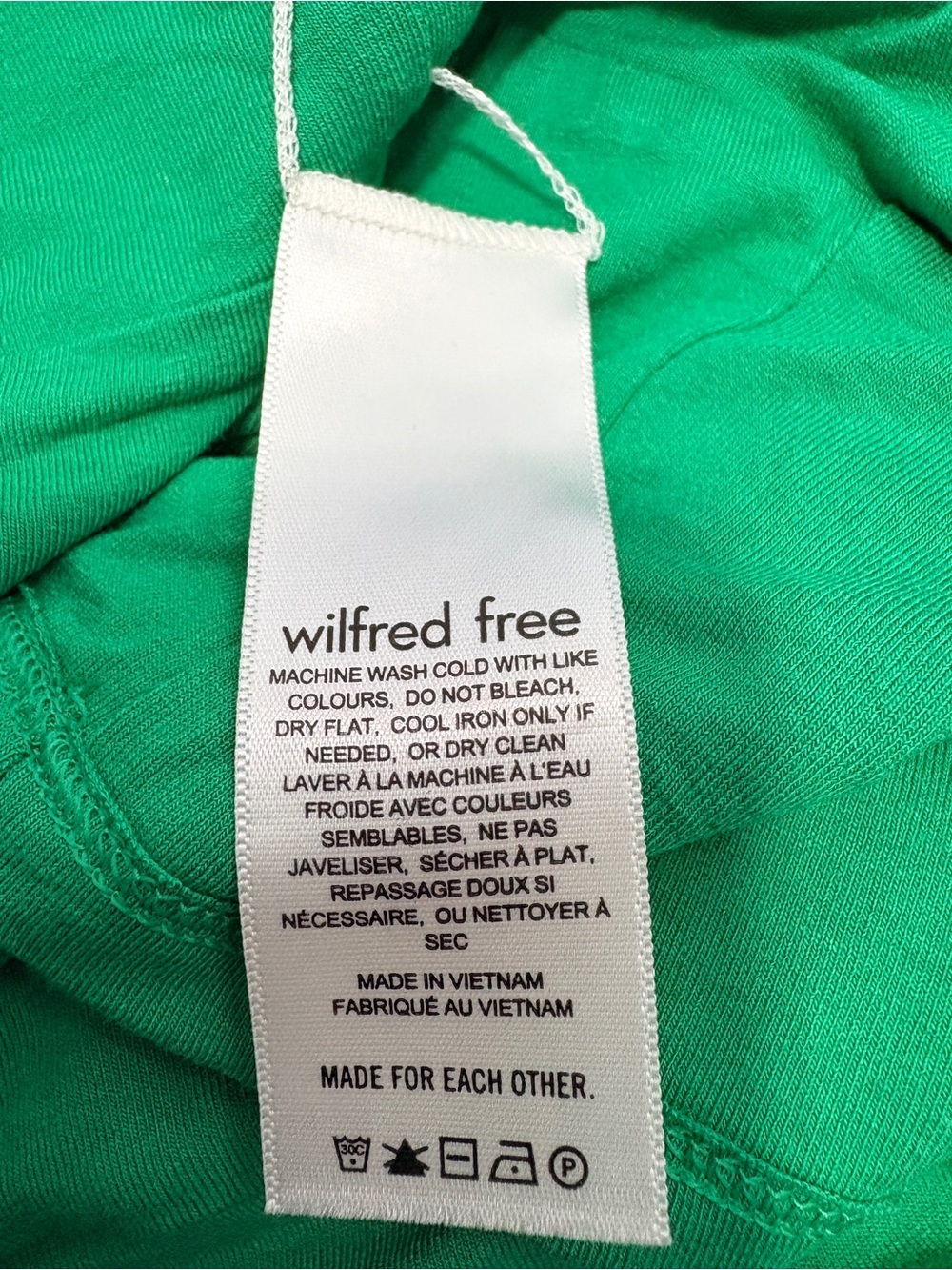 Wilfred Free Aritzia Green Ruched Bust Cropped Tank Top Size Small - Picture 5 of 10